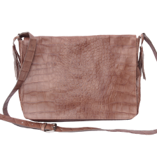besace Marjana croco taupe
